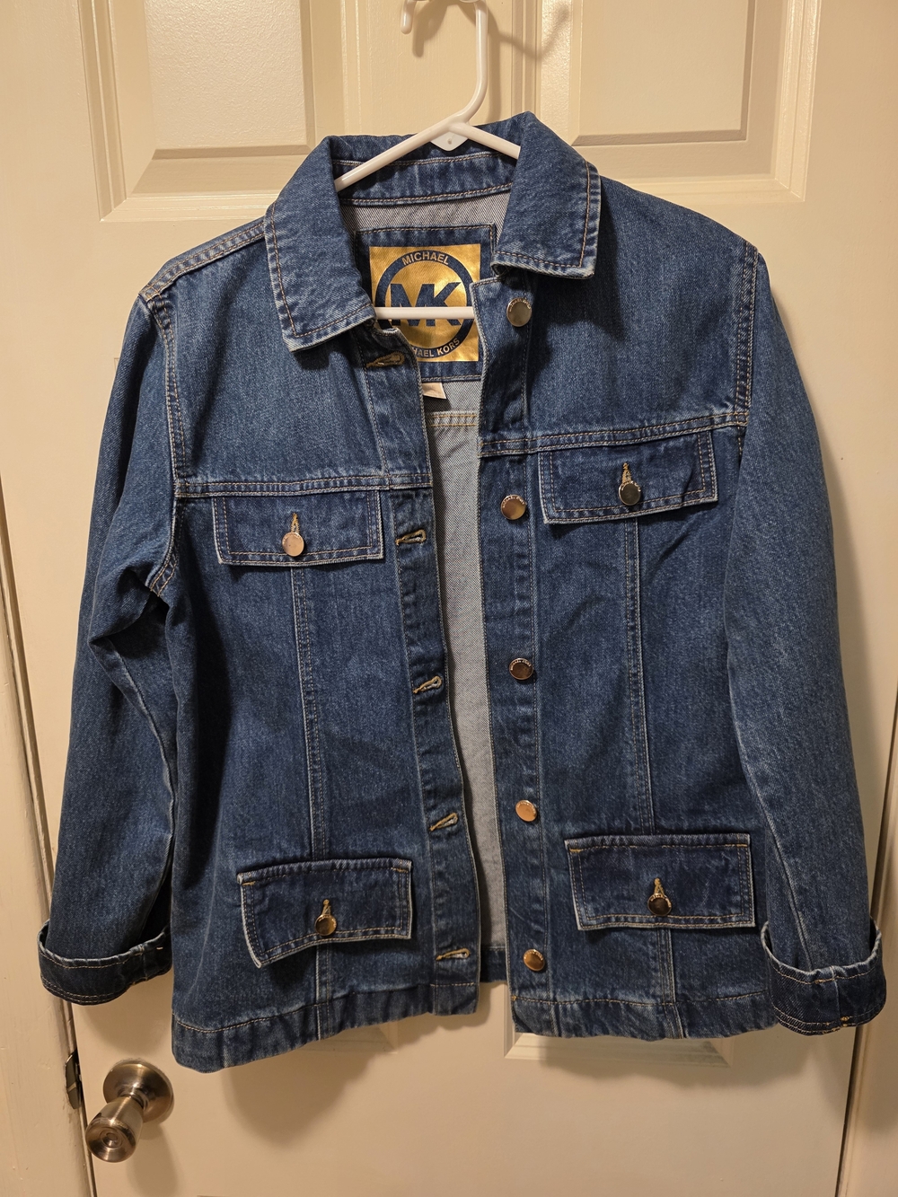 Michael Kors Dark Blue Denim Trucker Jacket